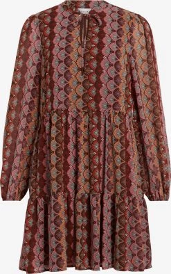 Vila Mini Jurken Jurk Josefina Dames Rood / Wijnrood