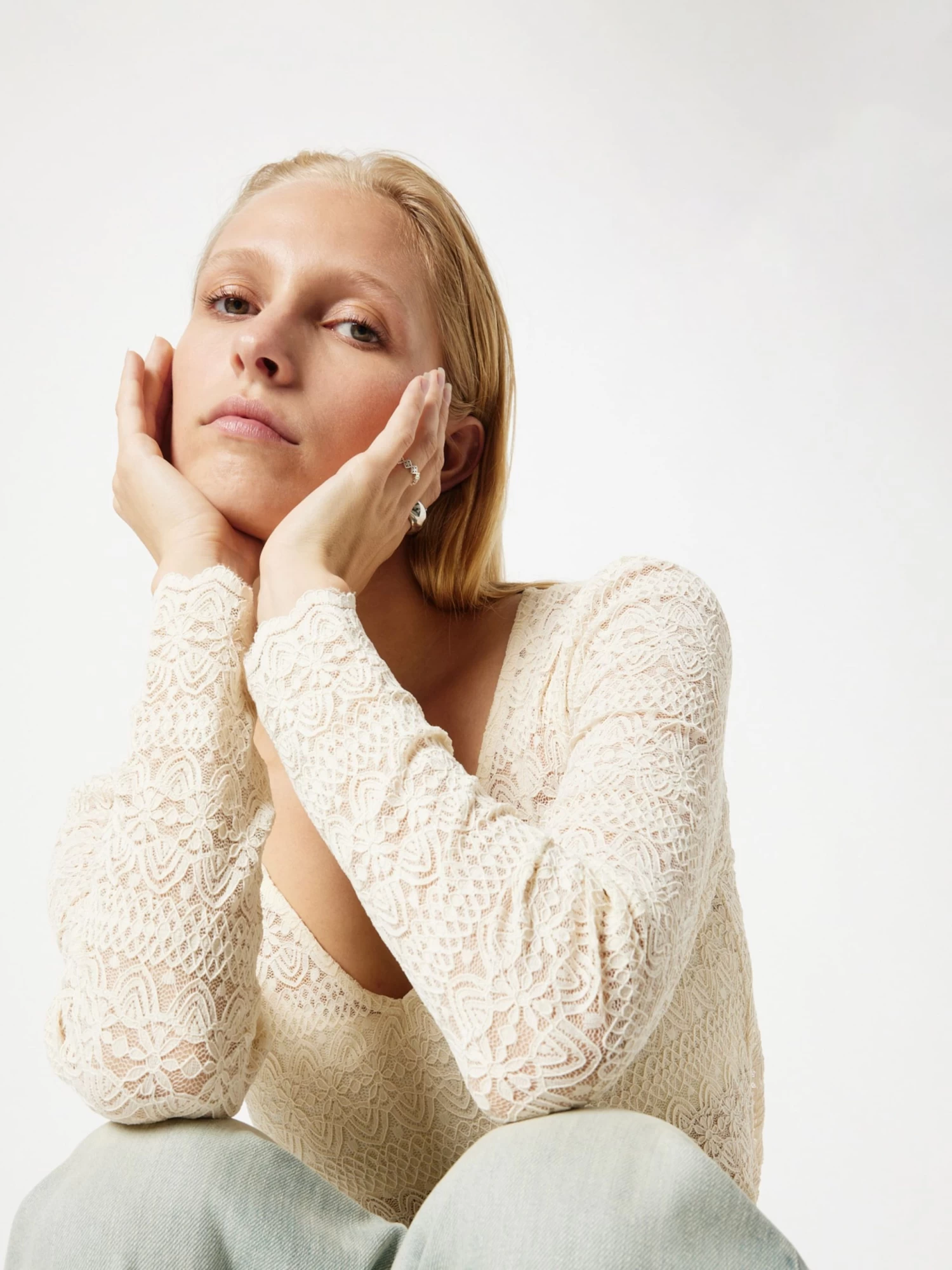 Vila Longsleeves Shirt Chikka Dames Ecru 8 Vila Longsleeves Shirt Chikka Dames Ecru - Afbeelding 6