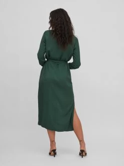 Vila Blousejurken Blousejurk Morose Dames Donkergroen -Vila 00c3b71219f3df6e46e40f95a9dc43b6