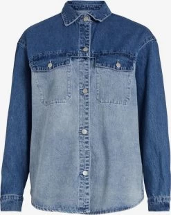 Vila Spijkerblouses Blouse Dames Blauw