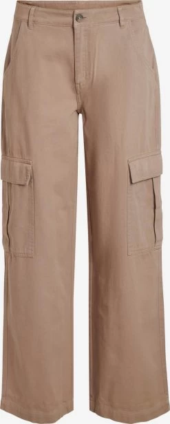 Vila Straight Regular Cargojeans Tilo Dames Lichtbruin