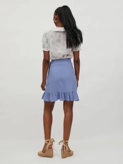 Vila Mini Rokken Rok Fini Dames Blauw -Vila 0228a4733b301e180544a9d3af499211