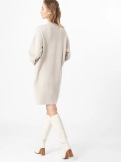 Vila Gebreide Jurken Gebreide Jurk Dames Lichtbeige -Vila 026d56eb0674ce64e3eaecd8fc3d95cc