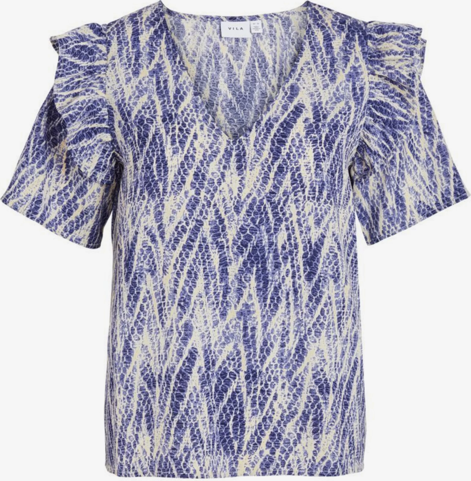 Vila T-shirts Shirt Dames Blauw / Donkerblauw 3 Vila T-shirts Shirt Dames Blauw / Donkerblauw