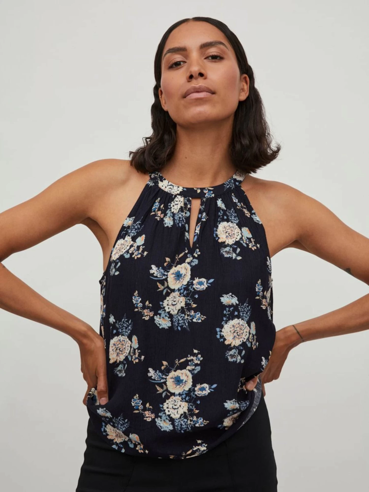 Vila Uitgaanstops Top Dames Marine / Donkerblauw 8 Vila Uitgaanstops Top Dames Marine / Donkerblauw - Afbeelding 6