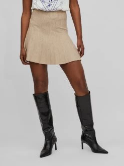 Vila Mini Rokken Rok Sachin Dames Donkerbeige -Vila 041128cf2d990d201b56be68666e49ae