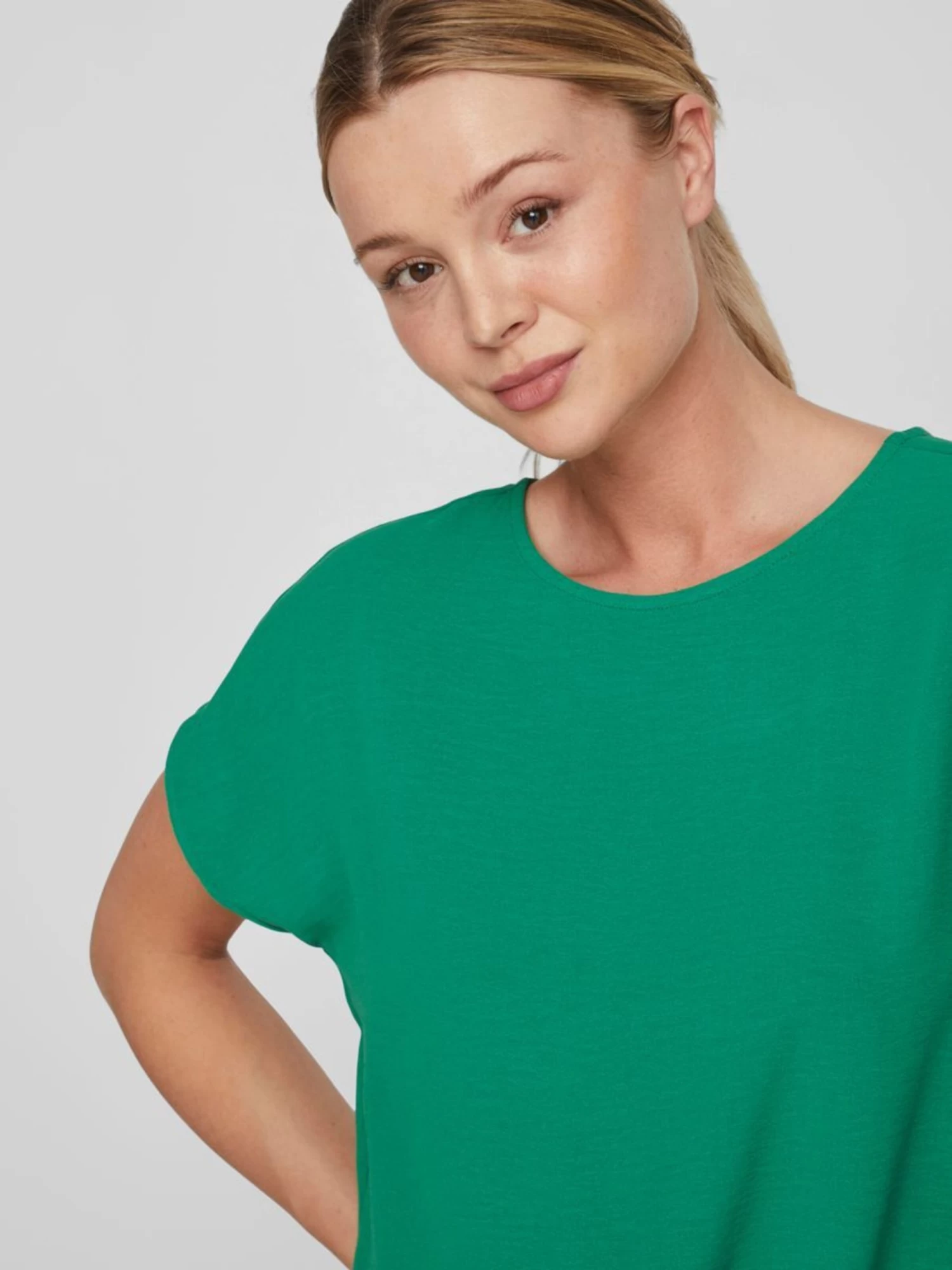 Vila T-shirts Shirt Dames Groen 7 Vila T-shirts Shirt Dames Groen - Afbeelding 5