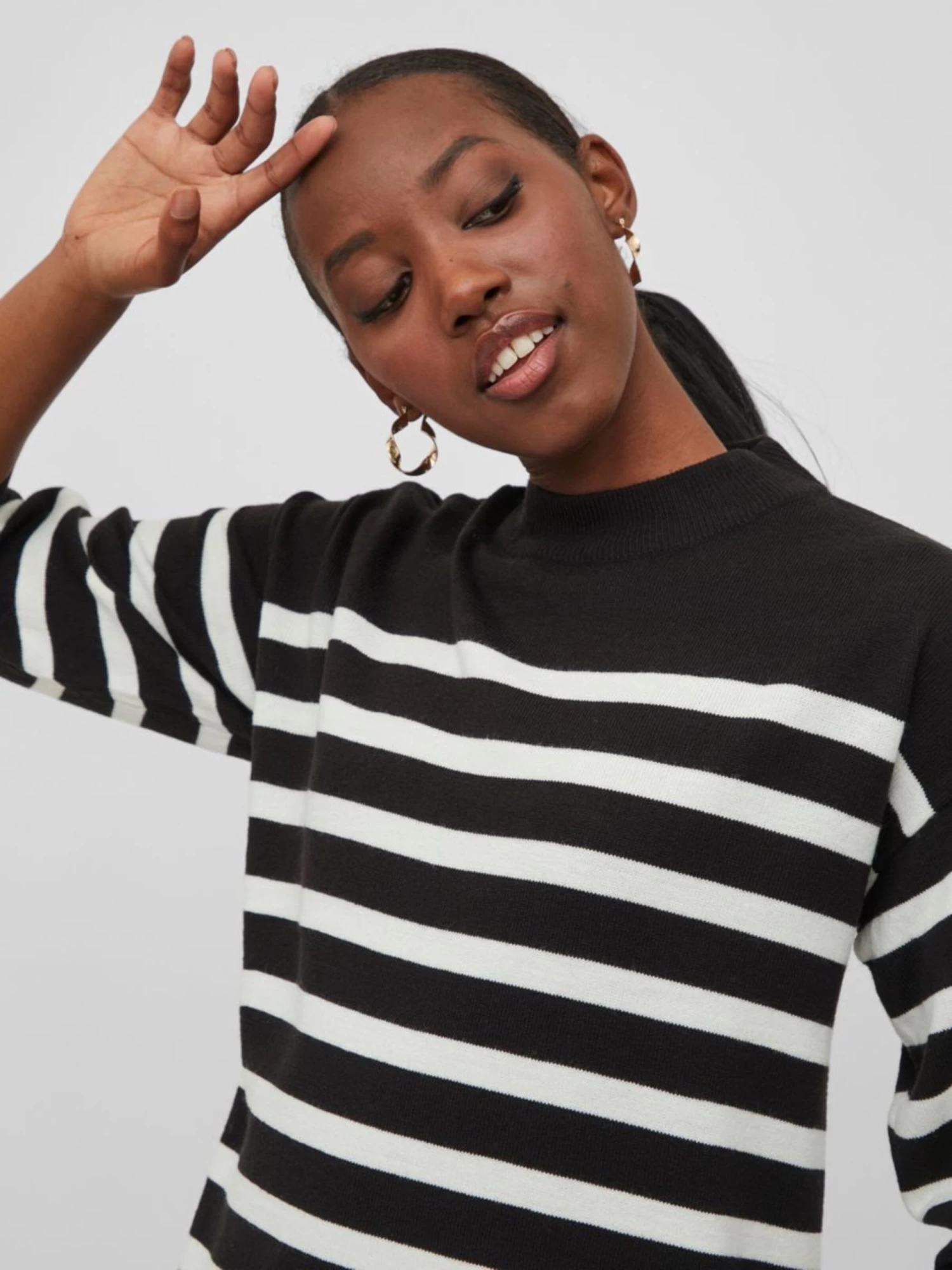 Vila Gebreide Jurken Gebreide Jurk Dames Zwart 8 Vila Gebreide Jurken Gebreide Jurk Dames Zwart - Afbeelding 6