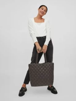 Vila Shoppers Shopper Dames Zwart -Vila 054f92f5cb82f6039e39100e7fe441e2