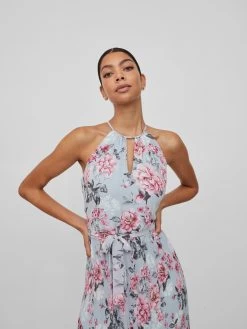 Vila Zomerjurken Zomerjurk JULIETTE Dames Lichtblauw -Vila 05a8596df113414e0819754c6c2ed621