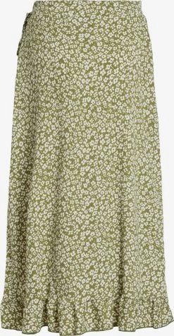 Vila Midi Rokken Rok Caia Dames Olijfgroen -Vila 060f0d6ca76041c3b9f23ea3567d76c8
