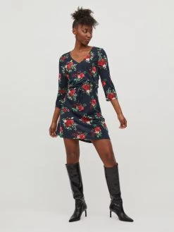 Vila Mini Jurken Jurk Dames Donkerblauw -Vila 06fc3dff66c4aaa18a48b9c985ffd741