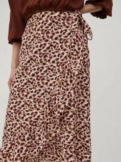 Vila Midi Rokken Rok Dames Bruin -Vila 070d46c77f1792232fd6e18524db7a18