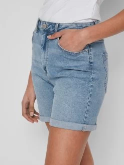 Vila Denim Shorts Regular Jeans Jo Dames Blauw -Vila 07434e3e98ddc0a200609b209b435f59