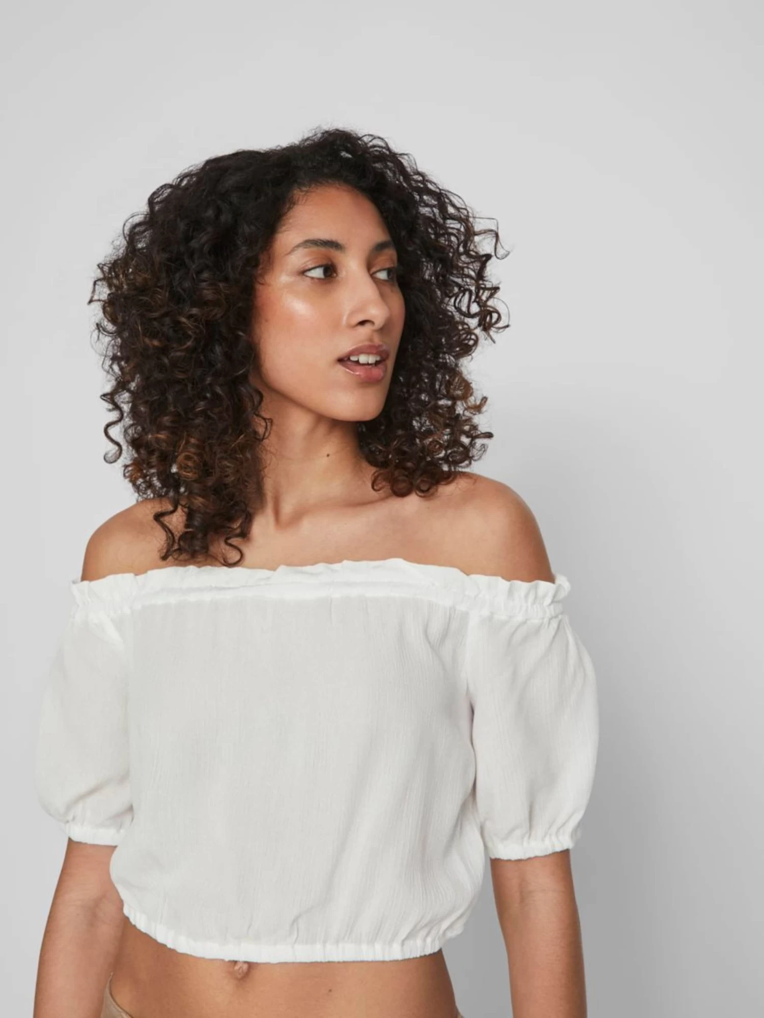 Vila Crop Tops Top Dames Wit 8 Vila Crop Tops Top Dames Wit - Afbeelding 6