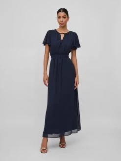 Vila Maxi Jurken Jurk Milina Dames Navy -Vila 07f5082b47c6a0fa386d554b32a4f9d9