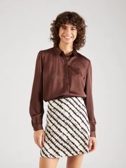 Vila Overhemden Blouse Dames Chocoladebruin -Vila 07fdca160eec3918717a39c6e9fd0287
