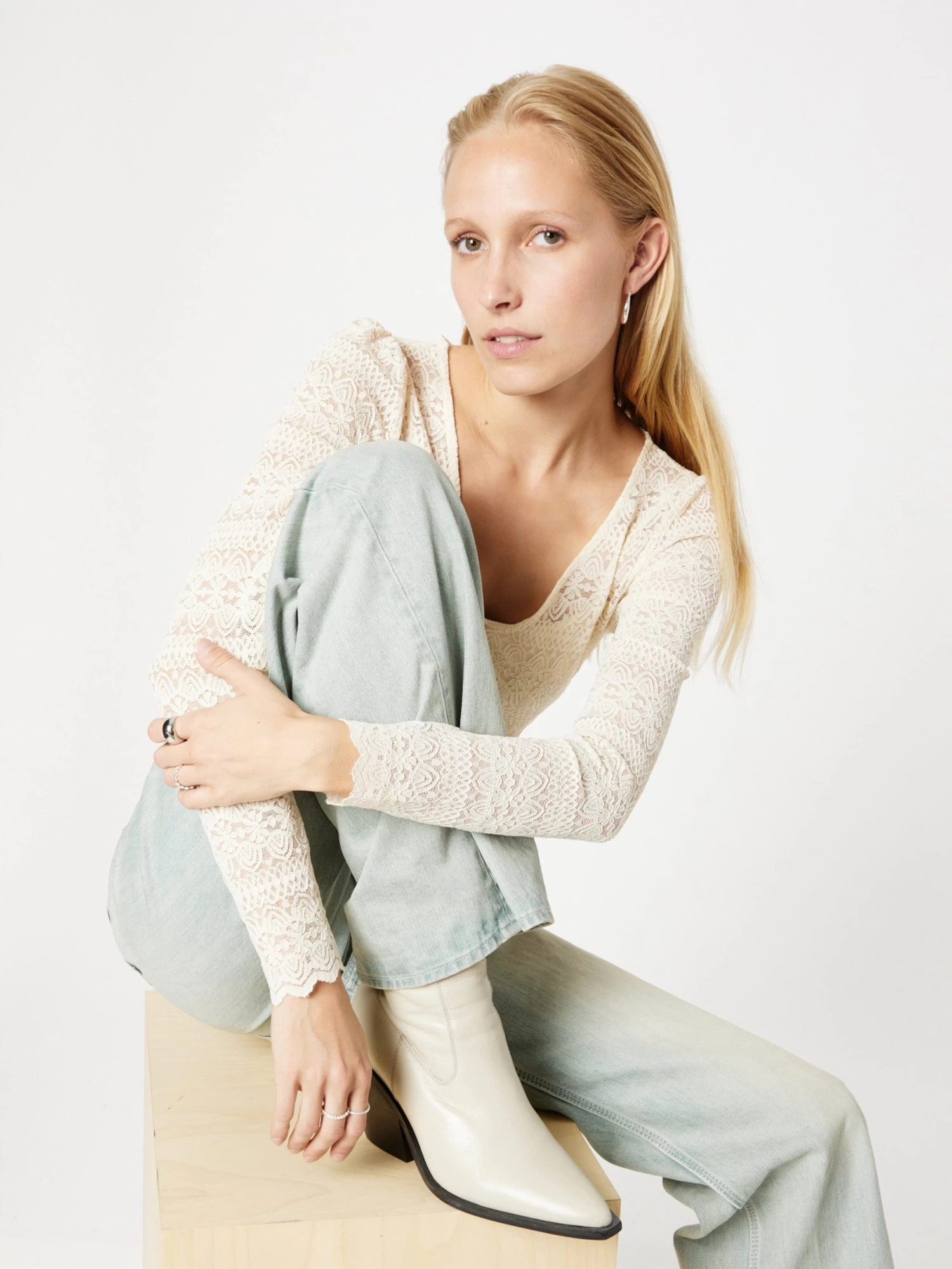 Vila Longsleeves Shirt Chikka Dames Ecru 9 Vila Longsleeves Shirt Chikka Dames Ecru - Afbeelding 7