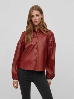 Vila Overhemden Blouse Odine Dames Rood 10 Vila Overhemden Blouse Odine Dames Rood -Vila 08db4802d4435ffb6cef96e2e38c2a85