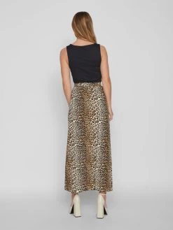 Vila Maxi Rokken Rok Dames Beige -Vila 09193c925de21e5283aae70353e9dac7