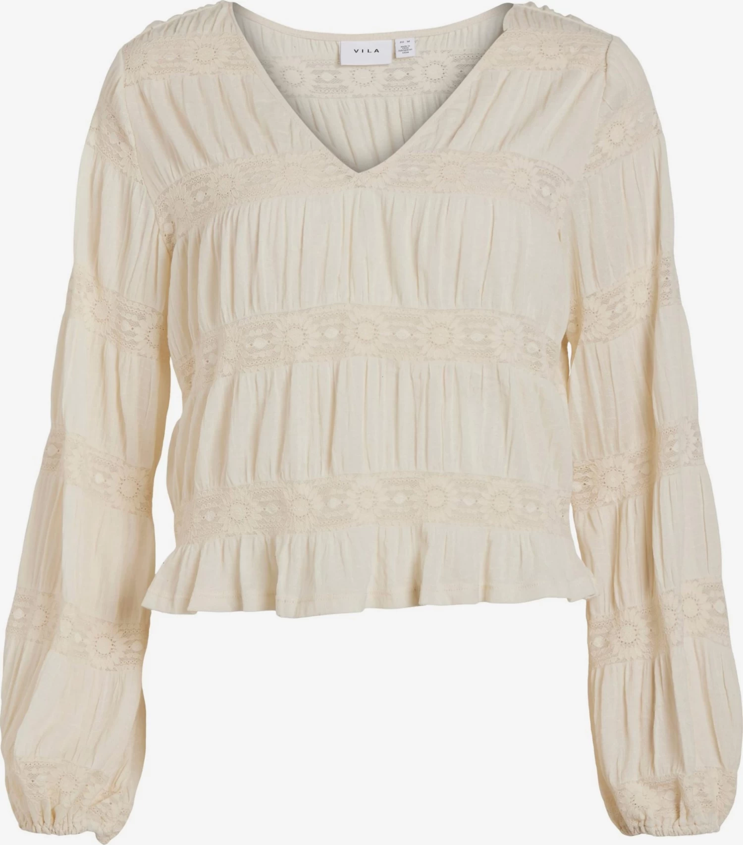 Vila Kanten Blouses Blouse Lea Dames Nude 3 Vila Kanten Blouses Blouse Lea Dames Nude