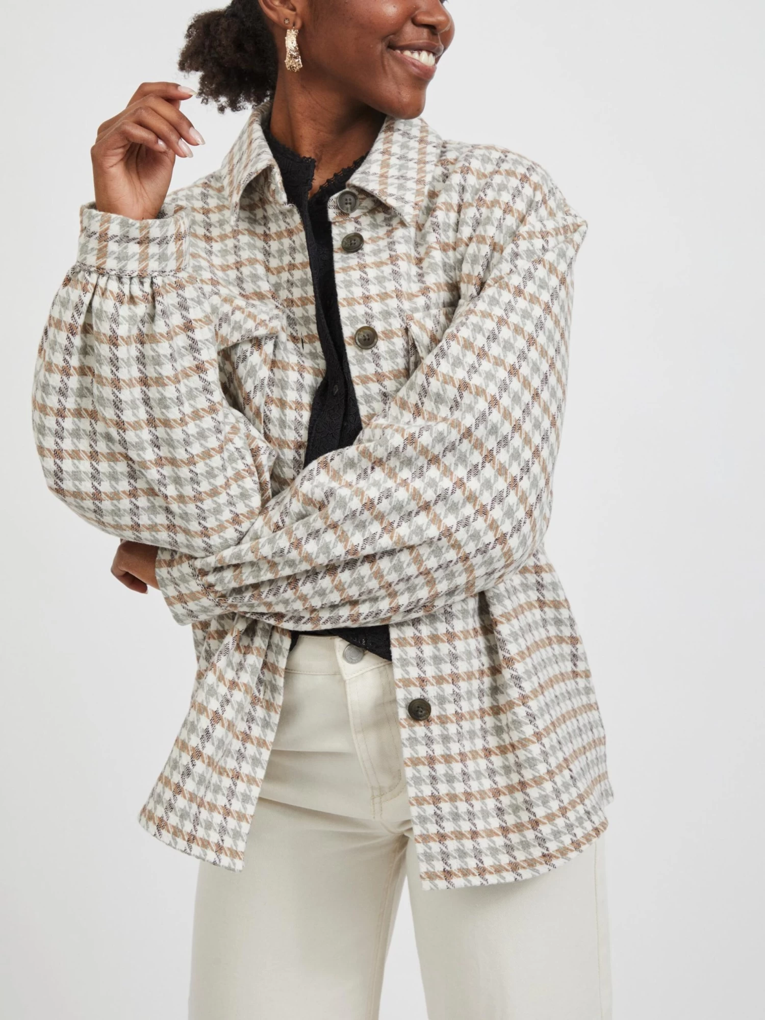 Vila Tussenjassen Tussenjas Indiana Dames Crème / Chamois 7 Vila Tussenjassen Tussenjas Indiana Dames Crème / Chamois - Afbeelding 5