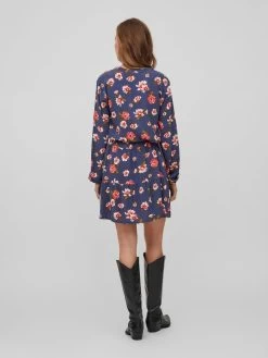Vila Mini Jurken Jurk Dames Blauw -Vila 0a85b73aee4ef0e5e163fd82a978bbac
