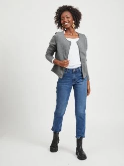 Vila Tussenjassen Tussenjas Naja Dames Grijs Gemêleerd -Vila 0ab745d8920d5f48861d3b4c7d6bbebc