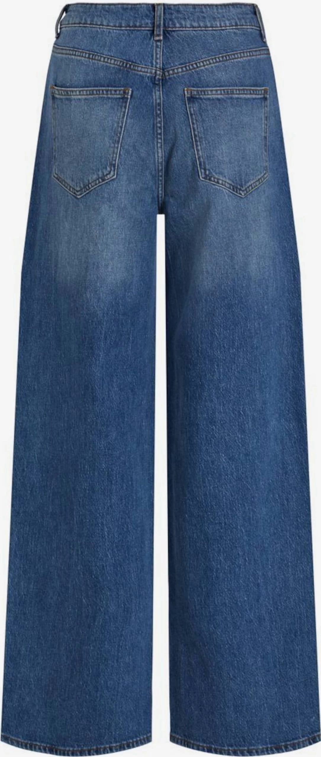 Vila Wide Leg Wide Leg Jeans Dames Blauw 4 Vila Wide Leg Wide Leg Jeans Dames Blauw - Afbeelding 2