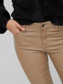 Vila Jeans Skinny Jeans Dames Donkerbeige -Vila 0c2e91a688615e0f547dd42ce9eeac05