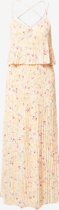 Vila Maxi Jurken Jurk RIKKA Dames Pasteloranje