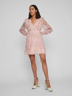 Vila Mini Jurken Jurk Roman Dames Oudroze -Vila 0c4da51f06f582c42ed056f7b35e67da