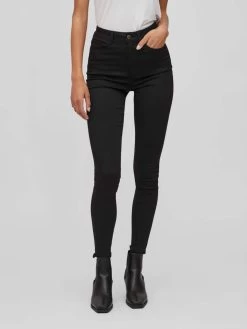 Vila Jeans Skinny Jeans STAY Dames Zwart -Vila 0d272046e25d97c643f40aa87138bd76