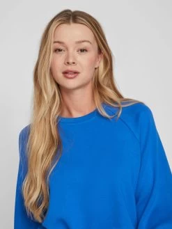 Vila Longsleeves Shirt SIF Dames Royal Blue/koningsblauw -Vila 0db0332103702482e0aa82dccb61d20b