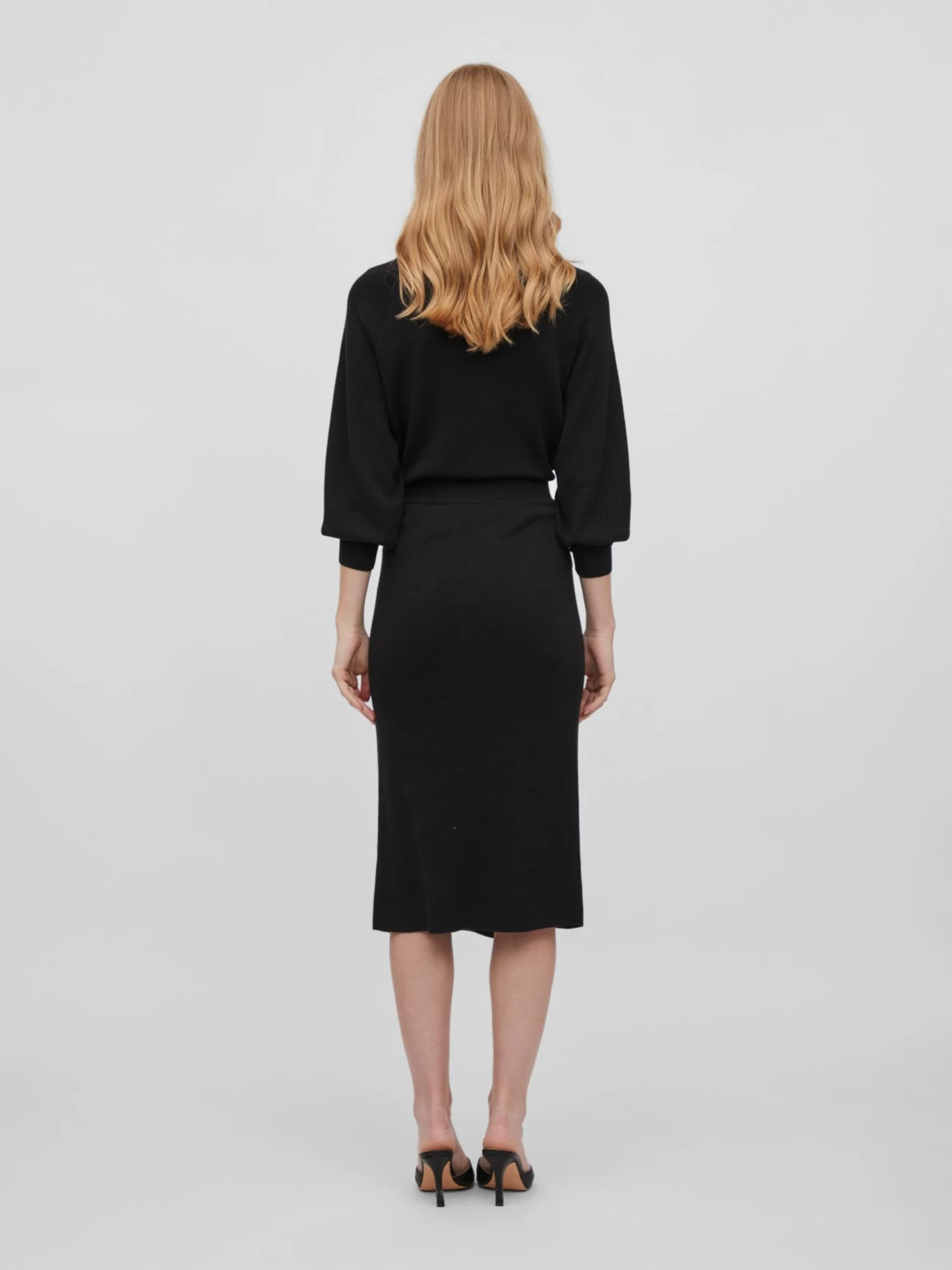 Vila Maxi Rokken Rok Marla Dames Zwart 7 Vila Maxi Rokken Rok Marla Dames Zwart - Afbeelding 5