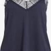 Vila Kanten Tops Top Zetty Dames Marine