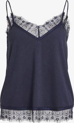 Vila Kanten Tops Top Zetty Dames Marine