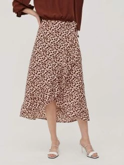 Vila Midi Rokken Rok Dames Bruin -Vila 0e250a11aeb722821005c86bb9115bdb