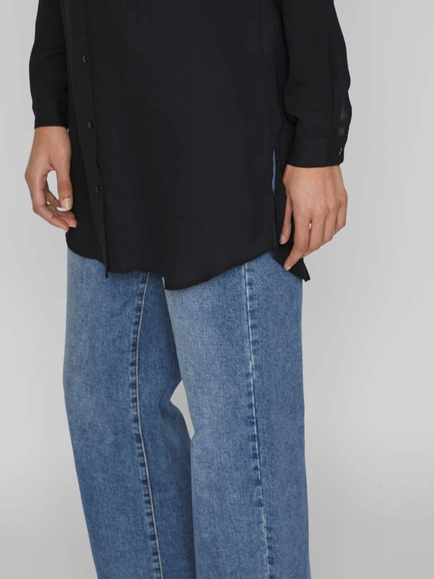 Vila Lange Blouses Blouse Dames Zwart 8 Vila Lange Blouses Blouse Dames Zwart - Afbeelding 6