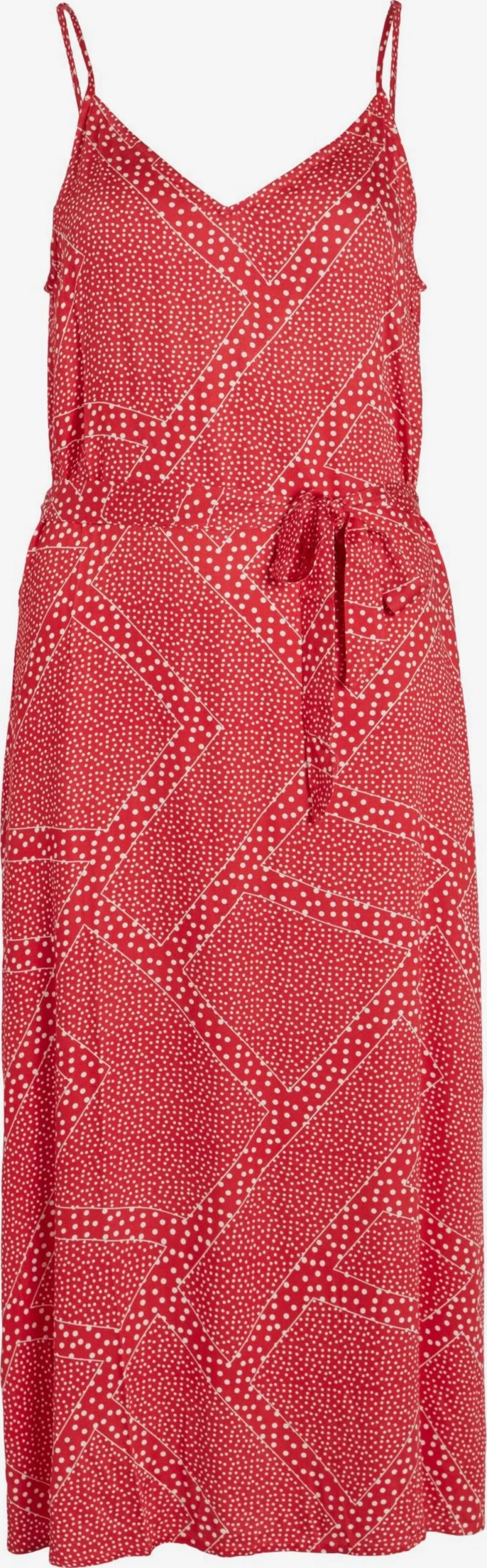 Vila Midi Jurken Jurk NISJA Dames Donkerrood 4 Vila Midi Jurken Jurk NISJA Dames Donkerrood - Afbeelding 2