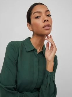 Vila Blousejurken Blousejurk Morose Dames Smaragd -Vila 0eeb7d56b7f786648b8f5b36e8b270fe