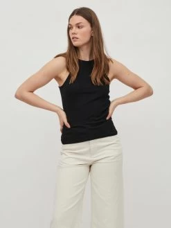 Vila Spaghetti Tops Top Athalia Dames Zwart -Vila 0f5980eefd5c0db5cc9e8922e2cf665d