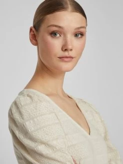 Vila T-shirts Shirt Dames Beige -Vila 0f794f00dd06801bd6dfb4ecd98e9dea