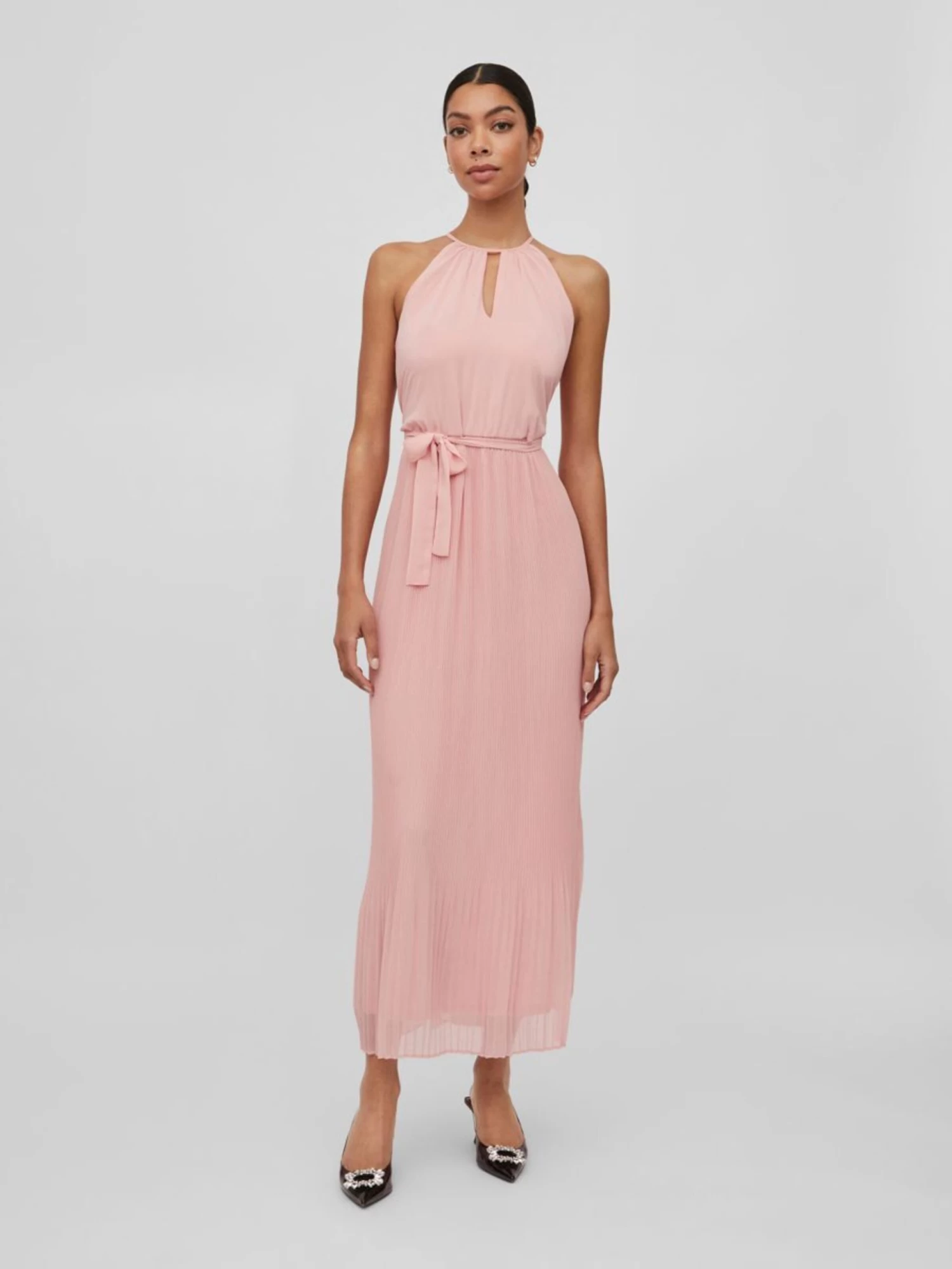 Vila Maxi Jurken Zomerjurk Dames Pink 7 Vila Maxi Jurken Zomerjurk Dames Pink - Afbeelding 5