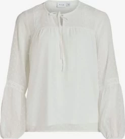 Vila Kanten Blouses Blouse EDEE Dames Wit