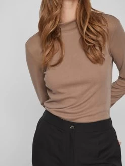 Vila Longsleeves Shirt Dames Lichtbruin 14 Vila Longsleeves Shirt Dames Lichtbruin -Vila 10f8d366bff46aed3fff1dbb9cd8ae43