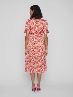 Vila Midi Jurken Jurk Naria Dames Rood 11 Vila Midi Jurken Jurk Naria Dames Rood -Vila 11365ed69741995a051c5b84a241751c