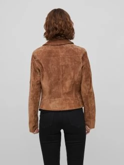 Vila Leren Jassen Tussenjas SUKKI Dames Bruin -Vila 11c7deaaceb9c6a8816e608eb5dde546