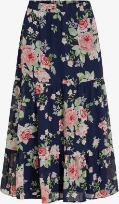 Vila Maxi Rokken Rok Dames Navy