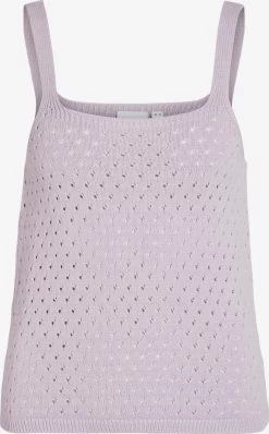 Vila Tops Gebreide Top Sibile Dames Mauve
